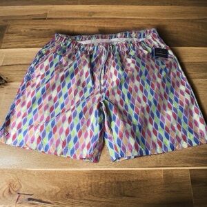 TAILORBYRD Men Size XL Cloud Allover Print Brief Lined Swim Shorts Trunks Beach